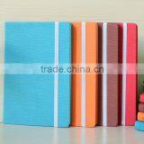 Elastic Band Business Stationery PU Leather Cover Notebook With Ribbon Marker