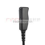 Portable Radio Communications 2 Wired Ear Bud Earphone With Lapel PTT Button thumbnail-5