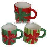 Embossed Dolomite Mug With Butterfly Knot Hand-painting thumbnail-1