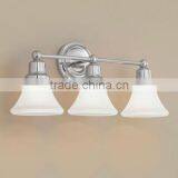 UL & CUL Listed 3-Light Classic Wall Light in Polished Nickel