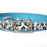 Fashion leopard print nylon dog collar
