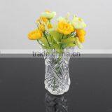 Clear Crystal Trumpet Glass Vase thumbnail-1
