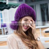 hot sale Lady fashional mink fur hats with solid spheres