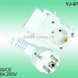 Extension Cord 16A 250V VDE Plug With Cable H05VV-F 3G1.0/1.5mm2 Extension Socket for Ironing Board GS/CE Certification ROHS