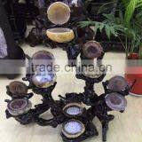 Natural Agate Geodes Stones Trees for Decor