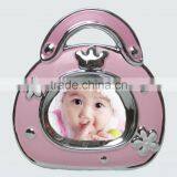 My First Year Baby Picture Frame Manufacturer Pink Bag Shape Baby Gifts for Sale
