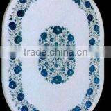 White Marble Oval Table Top