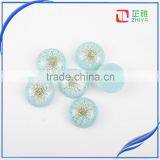 Sunflower Pressed Natural Real Flower Resin Cabochons, Flat Back Flower Resins Cabochon thumbnail-3