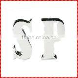 English Letter Shaped White Ceramic Colored Condiment Bottles thumbnail-1