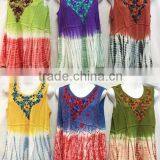 Wholesale India Made Rayon Silk Tie Dye Tops Shirts thumbnail-3
