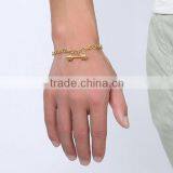 Fashion Dumbbell Pendant Stainless Steel Bracelet thumbnail-2