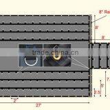 Heavy Duty 18oz Lumber Tarp 24'x27' ( 8' Drop ) Flatbed Truck Traier Tarps