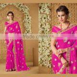 Concinnonous Pink Cotton Saree/designer Sarees Online Shopping thumbnail-2