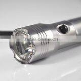 Aluminum Alloy Solar Power USB Superbright Outdoor LED Flashlight thumbnail-3