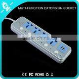 Best Smart India Usb Power Strip With Usb 5 Independent Buttons and Lights
