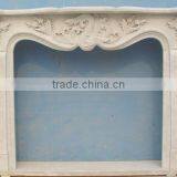 Cheap Modern White Marble Fireplace Mantel thumbnail-3
