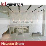 Newstar Cheap Guangxi White With Black Grey Veins China Marble Tile thumbnail-6