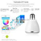 2017 Innovative Music Mini Audio E27 T2219 Bluetooth Speaker Led Bulb With App Remote thumbnail-2