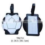 Travel Luggage Suitcase Tags With Steel Cable Wire/Footable Type Pvc Luggage Tag thumbnail-1