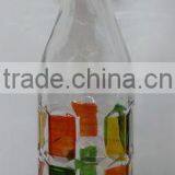 Factory Supplier Custom Shape Drink Water Fruit Juice Food Hand Painted Deco Home Glass Bottle thumbnail-1