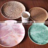 Hot-sell Eco Bamboo Fiber Plate With Print