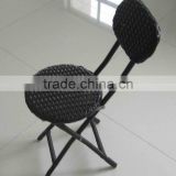 Rattan folding armless chair with fashion style 2012