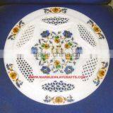 Decorative Marble Inlay Plate Decorative Marble Plate thumbnail-1