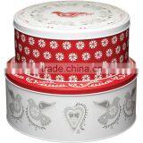 Cream 2pc Storage Cake Tin thumbnail-4