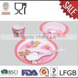 Cartoon Print Plastic Children Dinner Set Melamine Tableware Manufacturer China thumbnail-1