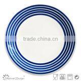 BEST SALE color stripe 10.5inch dinner plate