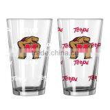 480ml 16oz Drining Juice Glass Cup Water Glass With Color Printing. thumbnail-1