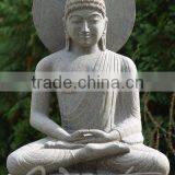 Carved Stone Garden Fengshui Product Life Size Marble Granite Buddha Statues thumbnail-3