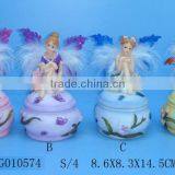 Polyresin Fairy Figurine,poly Figurine,flower Fairy thumbnail-1