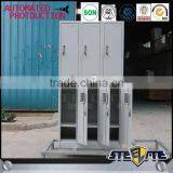 Portable Metal Locker Cabinet Storage Cabinet 6 Door Wardrobe thumbnail-4