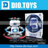 2016 B/O 360 degrees plastic dancing robot toy with lights and music