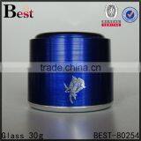 Luxury 20g 30g 50ml Aluminium Jar Blue Green Gold Color for Cosmetic Cream thumbnail-1