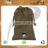 High Quality Drawstring Pouch With Customized Logo -jute Drawstring Bag thumbnail-1