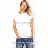 Women White Tshirt With Short Sleeves for Wholesale thumbnail-1