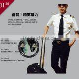 Juqian Good Quality Tailor Made Fitted Blouse Dress Shirt White Airline Pilot Uniform Pilot Uniform Shirt thumbnail-6