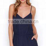 Wholesale Adjustable Strap Lace Embellished Adult Romper for Ladies thumbnail-2