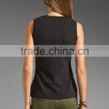 Sanded Jersey Wide Strap Plain Tank Top thumbnail-3