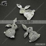 Fashion Rhinestone Brooch Rabbit Designs For Garment thumbnail-1
