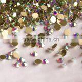 NHF 2058 CrystalAB Chaton Flat Back Glass Nail Rhinestones thumbnail-1