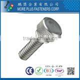 ANSI Stainless Steel Knurled Thumb Screw Plain thumbnail-3