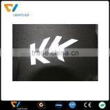 Silver Grey Heat Transfer Printing Engraved Reflective Logo for T-shirt Heat Transfer Sticker thumbnail-2