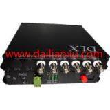 6BNC to Fiber Converter 6channels Digital Video Audio Data Fiber Transmmitter and Receiver thumbnail-1