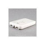 5000mah Polymer Li-ion IPad External Battery Pack Dual USB Portable Battery Charger