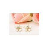 Silver/Gold Plated Pearl Earrings Rhinestone Earrings Bridal Fashion Jewelry E5721
