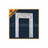 White Custom Marble Stone Hand Carved Door Surround , Surface Polished thumbnail-1