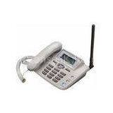 White CDMA Wireless Home Phone With SIM Card , FM Wireless Landline Phone With FM Radio ETS2028